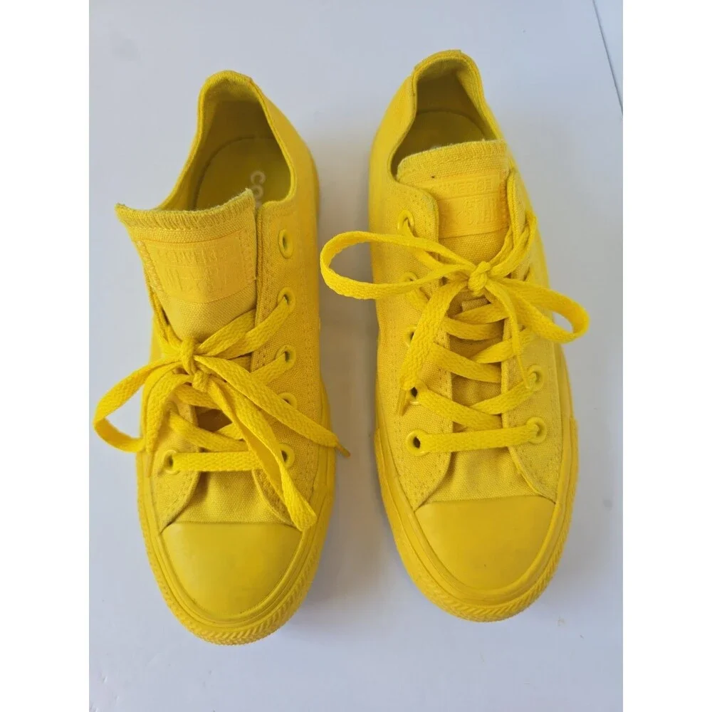 Converse CTAS Pro Monochrome Aurora Yellow Sneakers – 166410F Mens 4 Womens 6